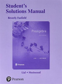 Student Solutions Manual for Prealgebra （6TH）