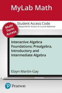 Interactive Algebra Foundations Access Card : Prealgebra, Introductory and Intermediate Algebra: Life of Edition （PSC STU）