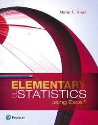 Elementary Statistics Using Excel Plus Mylab Statistics with Pearson Etext -- 24 Month Access Card Package （6TH）