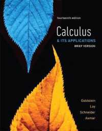 Calculus & Its Applications : Brief Version (My Math Lab) （14 PSC BRI）