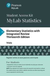 Mylab Statistics with Pearson Etext -- 24 Month Standalone Access Card -- for Elementary Statistics with Integrated Review （13 PSC）