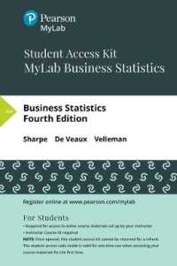 Mylab Statistics with Pearson Etext -- 24 Month Standalone Access Card -- for Business Statistics （4 PSC）