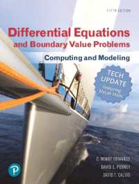 Differential Equations and Boundary Value Problems : Computing and Modeling, Tech Update （5TH）