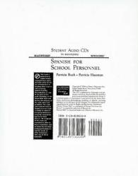 Student Audio Cds for Spanish for School Personnel -- CD-Audio