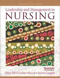 看護におけるリーダシップと管理（第４版）<br>Leadership and Management in Nursing （4 PAP/PSC）