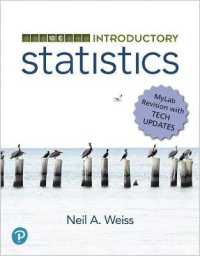Mylab Statistics with Pearson Etext -- 24 Month Standalone Access Card -- for Introductory Statistics, Mylab Revision with Tech Updates （10 PSC REV）