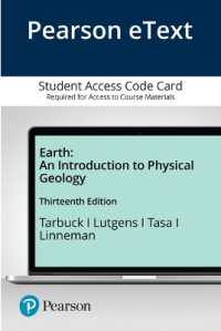 Pearson Etext Earth Access Card : An Introduction to Physical Geology （13 PSC）