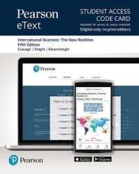 International Business Pearson Etext Access Card : The New Realities （5 PSC）