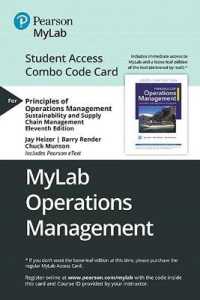 Mylab Operations Management with Pearson Etext -- Combo Access Card -- for Principles of Operations Management : Sustainability and Supply Chain Management （11TH）