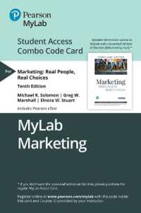 Mylab Marketing with Pearson Etext -- Combo Access Card -- for Marketing : Real People, Real Choices （10TH）