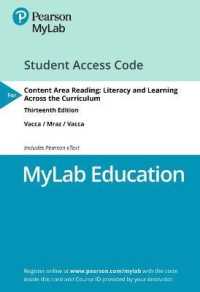 Mylab Education with Pearson Etext - Access Card - for Content Area Reading : Literacy and Learning Across the Curriculum