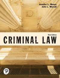 Criminal Law (Justice Series) （3RD Looseleaf）