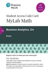 Mylab Statistics with Pearson Etext -- 18 Week Standalone Access Card -- for Business Analytics （3 PSC）