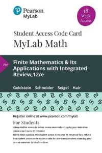 Mylab Math with Pearson Etext -- 18 Week Standalone Access Card -- for Finite Mathematics & Its Applications with Integrated Review （12 PSC）