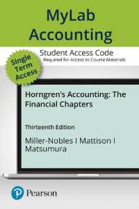 Horngren's Accounting, the Financial Chapters Mylab Access Card （13 PSC）