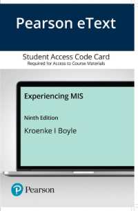 Mylab Mis with Pearson Etext - Access Card - for Experiencing Mis （9 PSC）