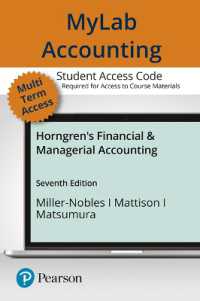 Horngren's Financial & Managerial Accounting Mylab Access Card （7 PSC）