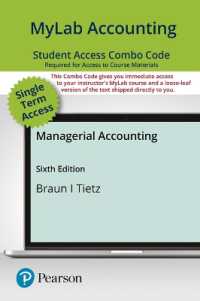 Managerial Accounting Mylab Combo Access Card