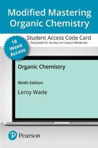 Organic Chemistry Modified Mastering Chemistry with Pearson Etext, 18 Weeks Access Card （9 PSC）