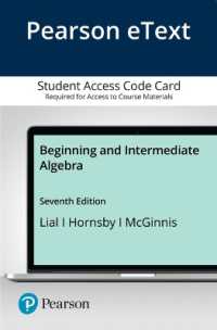 Beginning and Intermediate Algebra Pearson Etext Access Card