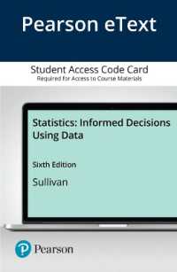 Statistics Pearson Etext Access Card : Informed Decisions Using Data （6 PSC）
