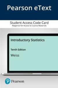 Introductory Statistics, Mylab Revision Pearson Etext Access Card （10 PSC）