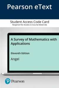 A Survey of Mathematics with Applications Pearson Etext Access Card （11 PSC）