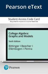 College Algebra Pearson Etext Access Card : Graphs and Models （6 PSC）