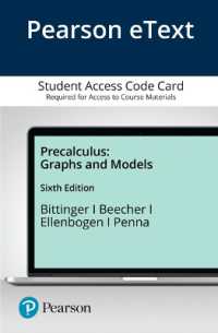 Precalculus Pearson Etext Access Card : Graphs and Models （6 PSC）