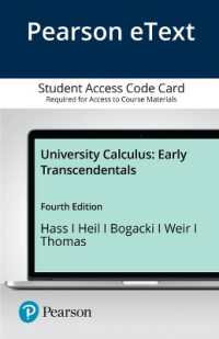 University Calculus Pearson Etext Access Card : Early Transcendentals （4 PSC）