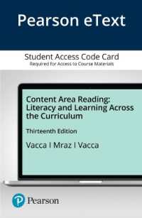 Content Area Reading Pearson Etext Access Card : Literacy and Learning Across the Curriculum （13 PSC）