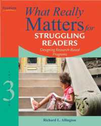 What Really Matters for Struggling Readers : Designing Research-Based Programs （3RD）