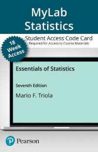 Mylab Statistics with Pearson Etext 18-weeks Access Card - for Essentials of Statistics