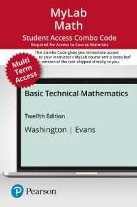 Mylab Math with Pearson Etext -- 24-month Combo Access Card -- for Basic Technical Mathematics （12 PSC）