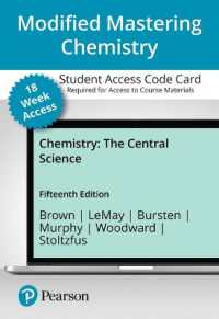Modified Mastering Chemistry with Pearson Etext -- 18-week Access Card -- for Chemistry : The Central Science