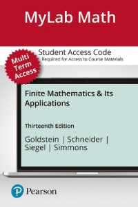 Mylab Math with Pearson Etext 24-month Access Card - for Finite Mathematics & Its Applications （13 PSC）