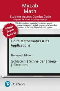 Mylab Math with Pearson Etext 24-month Combo Access Card - for Finite Mathematics & Its Applications （13 PSC）