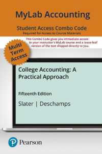 Mylab Accounting with Pearson Etext Combo Access Card for College Accounting : A Practical Approach