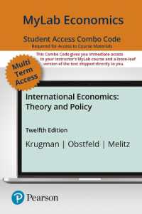 Mylab Economics with Pearson Etext - Combo Access Card - for International Economics : Theory and Policy （12 PSC）