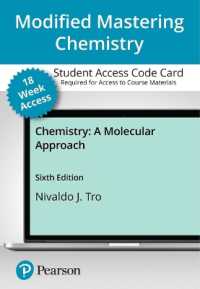 Modified Mastering Chemistry with Pearson Etext -- Access Card -- for Chemistry : A Molecular Approach