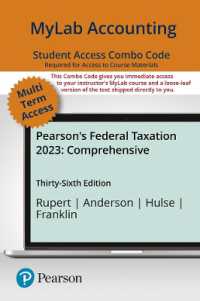 Mylab Accounting with Pearson Etext Combo Access Card for Pearson's Federal Taxation 2023 Comprehensive （36 PSC）