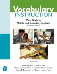 Vocabulary Instruction : Word Study for Middle and Secondary Students (Formerly Words Their Way(tm)) （2ND）