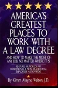 America's Greatest Places to Work with a Law Degree (Career Guides)