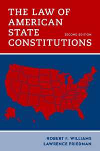 アメリカの州憲法（第２版）<br>The Law of American State Constitutions （2ND）