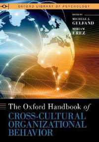 オックスフォード版　異文化間組織行動ハンドブック<br>The Oxford Handbook of Cross-Cultural Organizational Behavior (Oxford Library of Psychology Series)