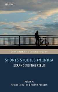Sports Studies in India : Expanding the Field (Oxford India Studies in Contemporary Society)