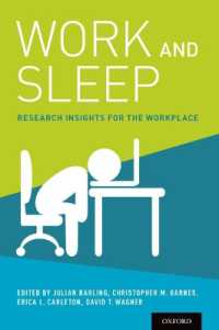 仕事と睡眠の心理学<br>Work and Sleep : Research Insights for the Workplace