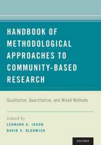 Handbook of Methodological Approaches to Community-Based Research : Qualitative, Quantitative, and Mixed Methods