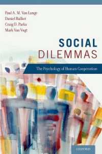 社会的ジレンマ：協力の心理学<br>Social Dilemmas : The Psychology of Human Cooperation
