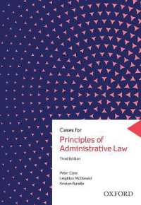 Cases for Principles of Administrative Law -- Paperback / softback （3 Revised）